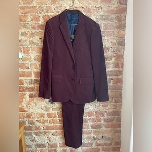 NWT - J Crew Ludlow 2pc Suit, plum corduroy